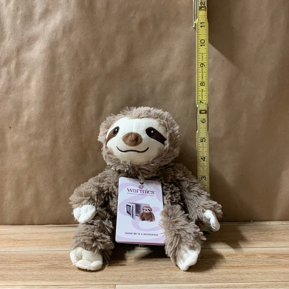 New! Warmies Sloth Jr Plush Microwaveable Heat Pad Lavender Heating - Picture 6 of 11